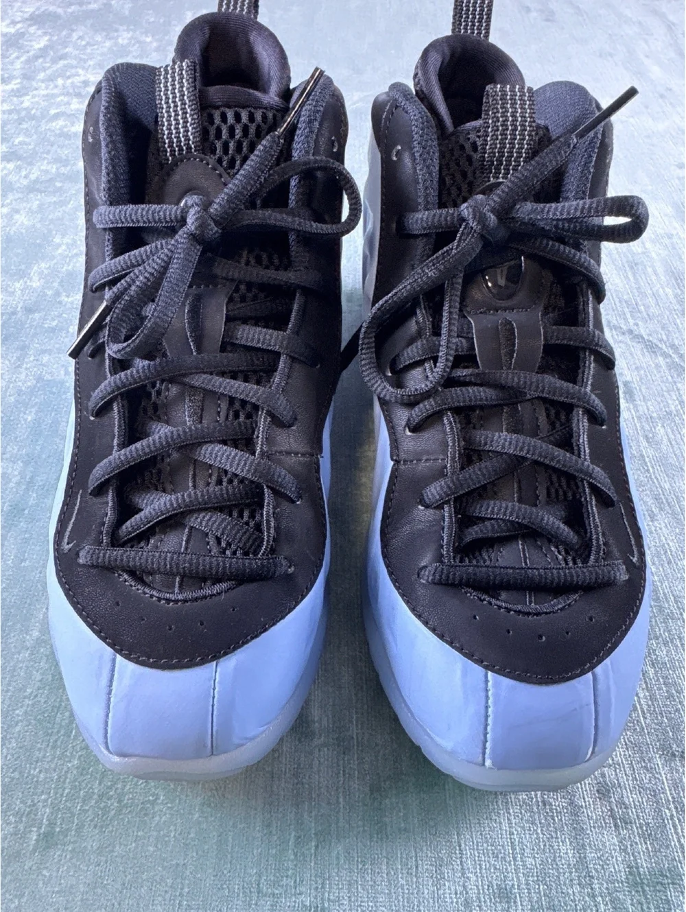 Nike Little Posite One Psychic Blue Black Kids Size 3Y
